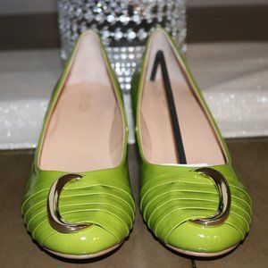 Women's Lime Green Low Heel Shoes Bijou by AJ Valenci Size 9.5M